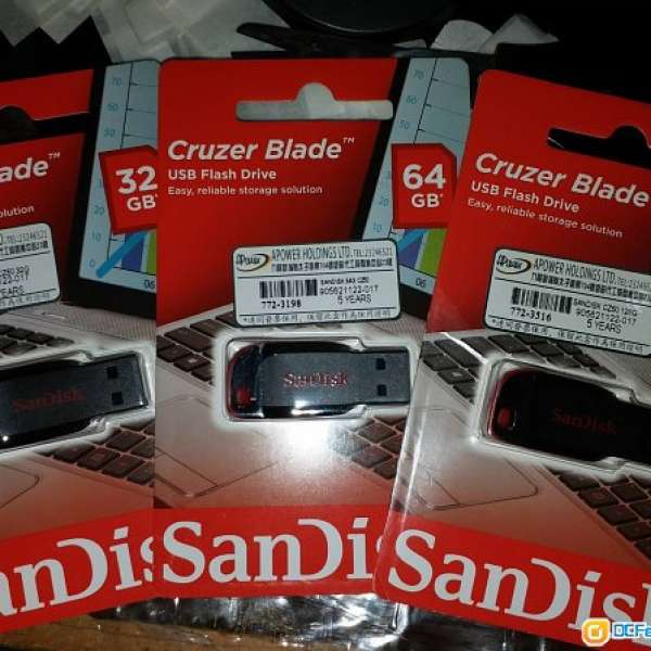 SanDisk USB手指 32G  / 64GB / 128G ( 原廠保養5年 )