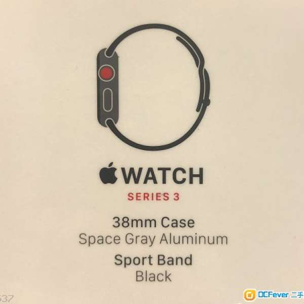 100% NEW 全新未開封 Apple Watch Series 3 (38mm / GPS + Cellular*)