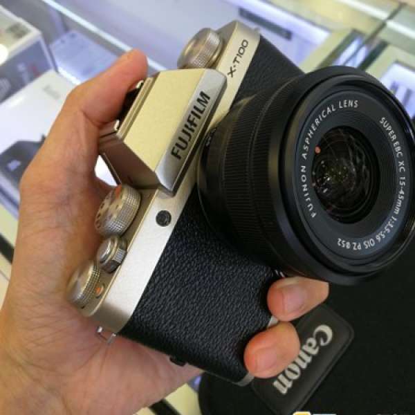 Fujifilm X-T100 dcf行貨金色 body 十日内舖包換新