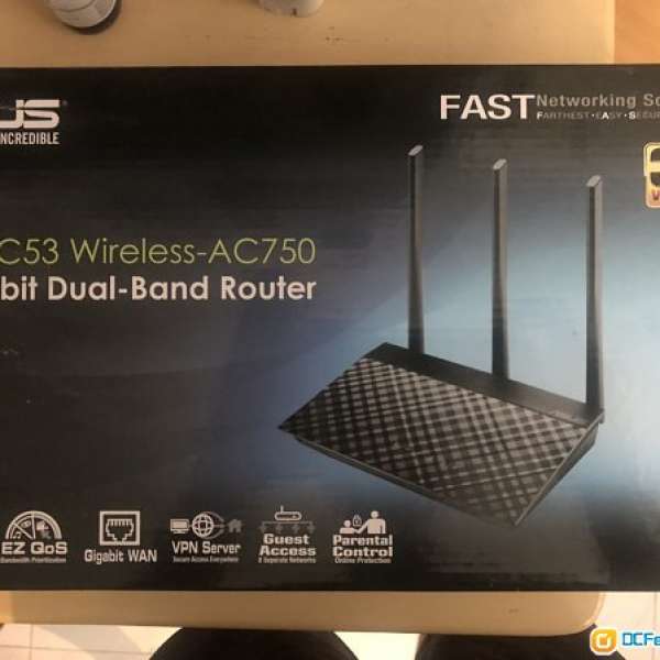 行貨 ASUS RT-AC53 Wireless AC750 Dual Band Router
