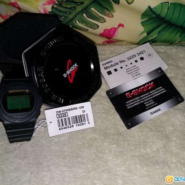 全新 G -Shock DW-5700BBMB-1DR 可議價