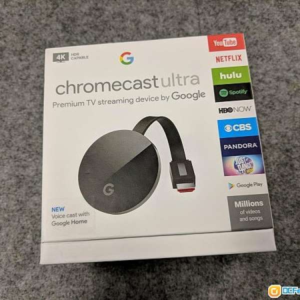 Google Chromecast Ultra 4K影音串流投放裝置