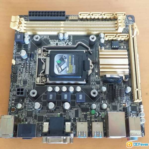 (新淨H87 ITX) ASUS H87I-PLUS底板連背板 (100% WORK BIOS已更新2003)