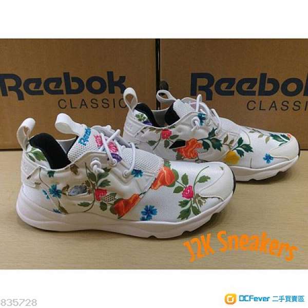 J2K News！清貨優惠大放送！Reebok Furylite 白色彩花