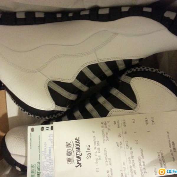 出售物品: Air jordan 10 steel AJ 10 US9 購自香港有單