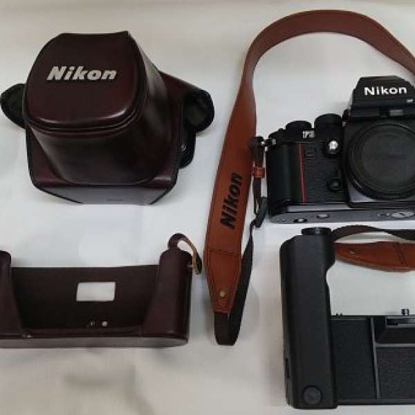 Nikon F3 HP 菲林機, MD-4 摩打，原廠 F3 真皮相機套，DK-2 橡膠眼杯 (F3 專用) - ...