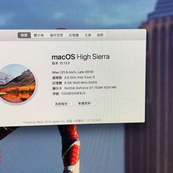 iMac 21.5-inch Core i5 (Late 2013)