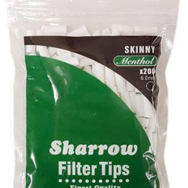 4 x Sharrow Skinny (Menthol 薄荷) filter tips / 4包手捲煙薄荷濾嘴