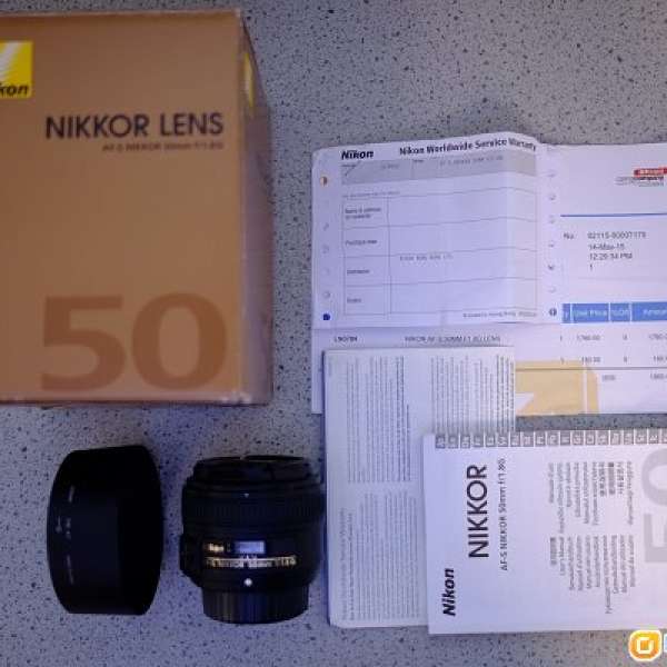 Nikon AF-S NIKKOR 50mm f / 1.8G 行貨 有盒