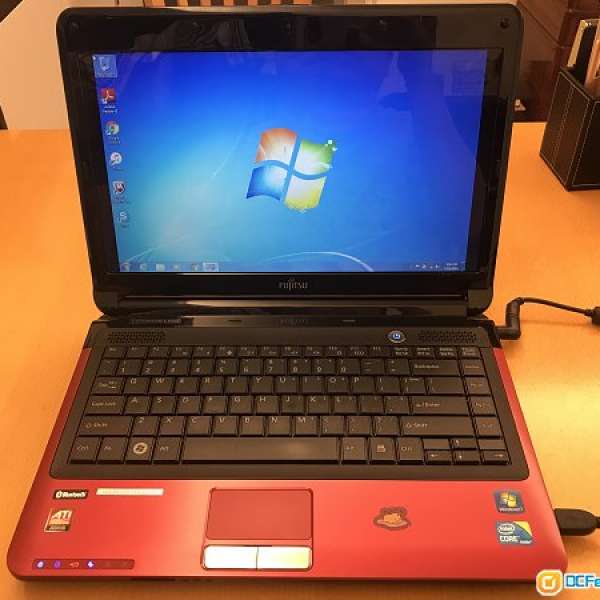 二手 紅色fujitsu LifeBook LH530 i5 M520@2.4GHz 6GB ram 480G HDD