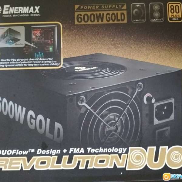 Enermax RevolutionDUO 600W 雙風扇金牛 有單有盒 漢科保用 信心保證