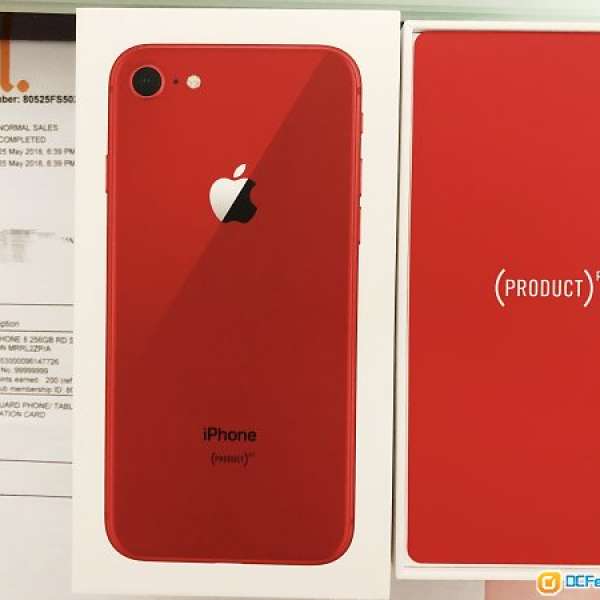 iPhone 8 256GB 紅色 有保養 全齊配件 Special Edition Red Color