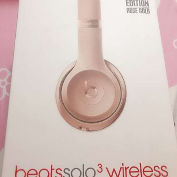 Beats Solo3 wireless 頭帶式耳機 玫瑰金
