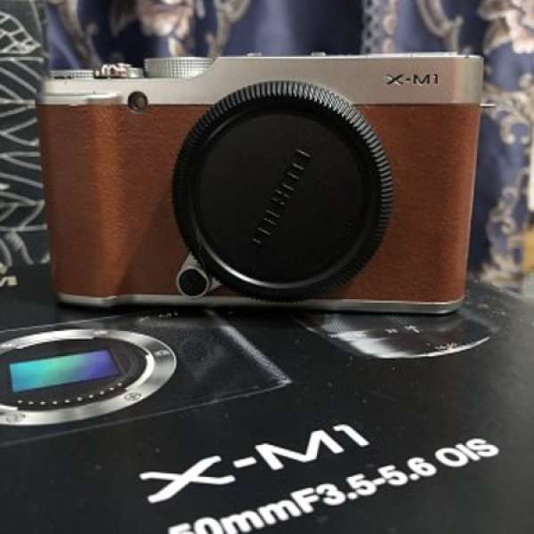 Fujifilm XM1 XM-1 富士 銀啡色 淨機 body 送相機套