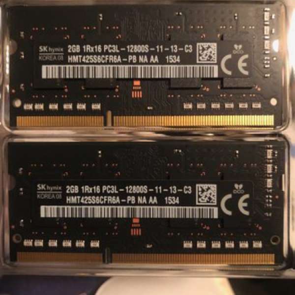 Macbook Pro ram/ memory PC3-12800 DDR3L (204-pin). (Hynix)