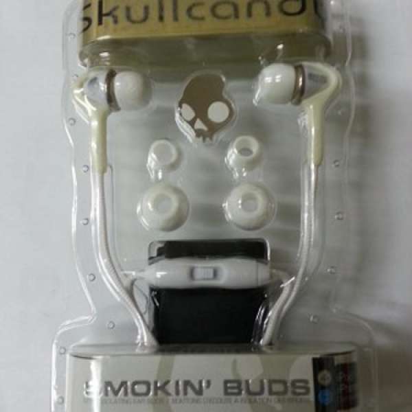 Skullcandy Smokin Buds 全新白色耳筒