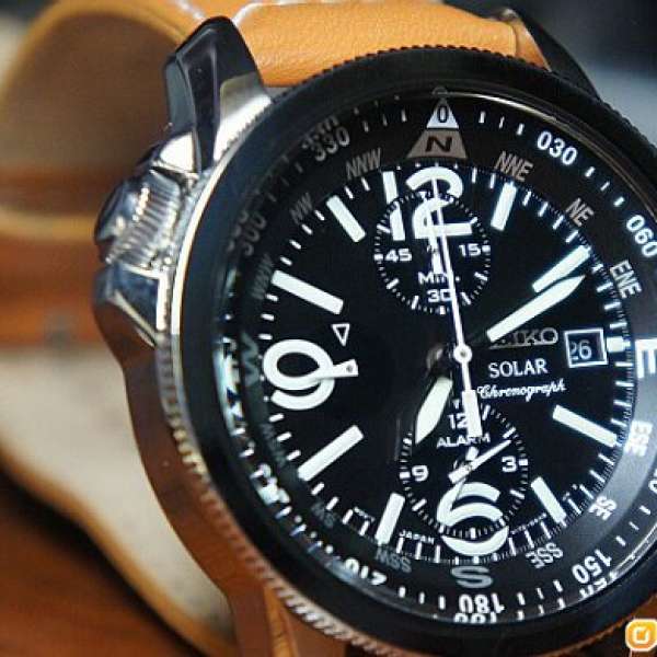 全新 Seiko solar chronograph