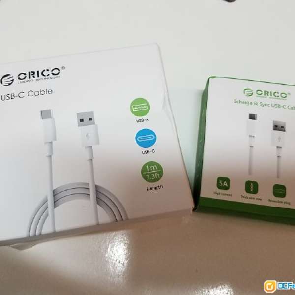 ORICO TypeC TYPE-C USB 5A  快充 充電線 1M 華為mate10/P9榮耀