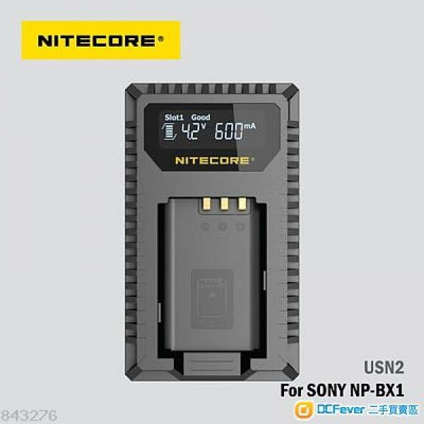 NITECORE USN2 適用於Sony NP-BX1 相機USB充電器