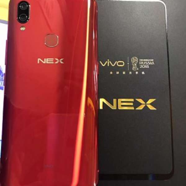 99.9新紅色 vivo NEX vivo nex (零界真全屏)鏡頭自動升降 128GB 全套