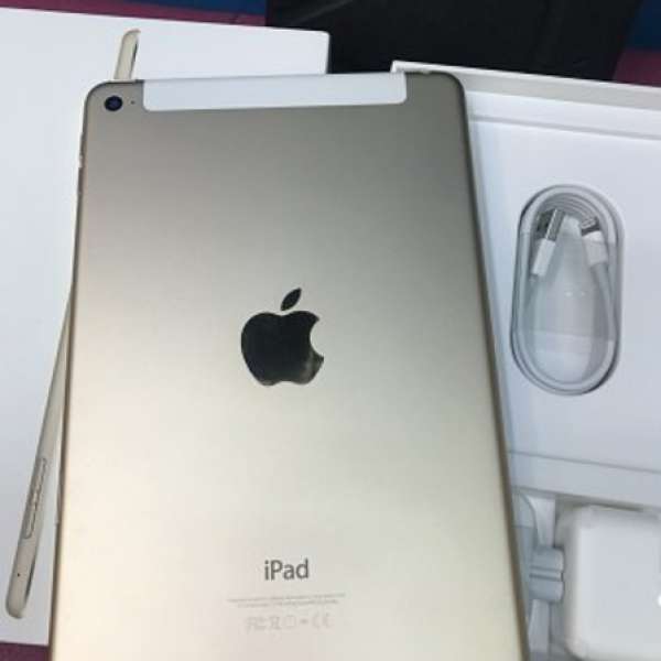 99%新行貨iPad mini4 128gb金色 LTE