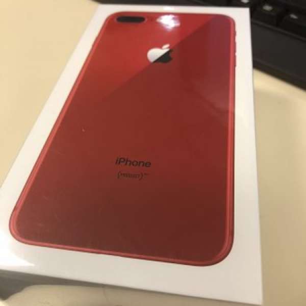 全新未開盒Iphone 8+ Plus Red 256g (紅色特別版)