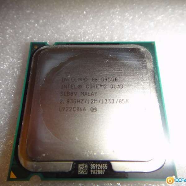 四核 Intel® Core™2 Quad Q9550 2.83 GHz售$220 Socket 775 另有E6600及Q6600