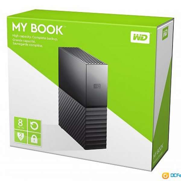 全新 未開封 WD Mybook 8TB USB 3.0 External Hard Drive 原廠3年保養