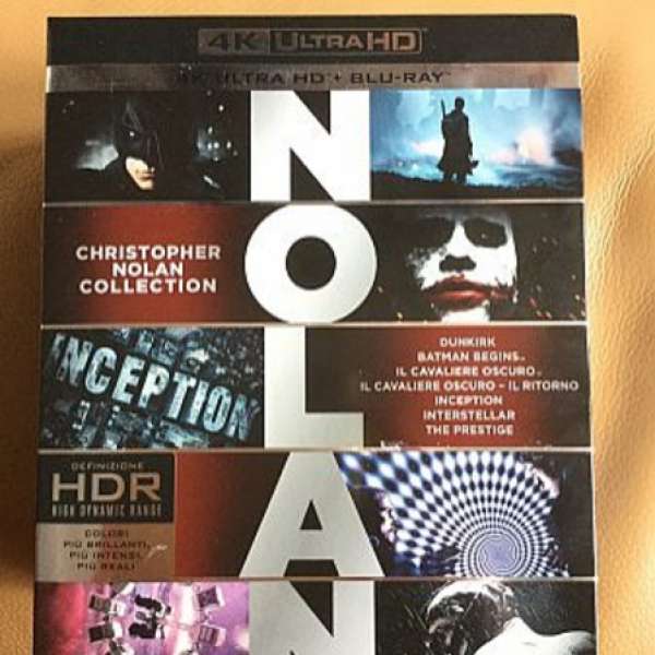 4k UHD Christopher Nolan Collection 杜化路蘭7套中字