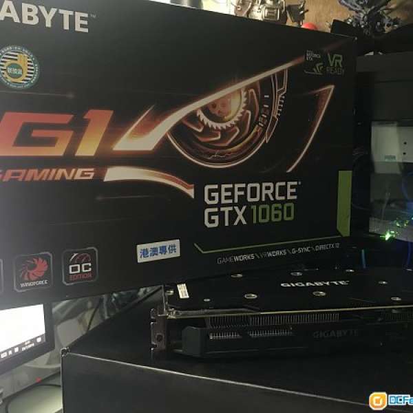 gigabyte 1060 6G g1 gaming 有單有盒有保