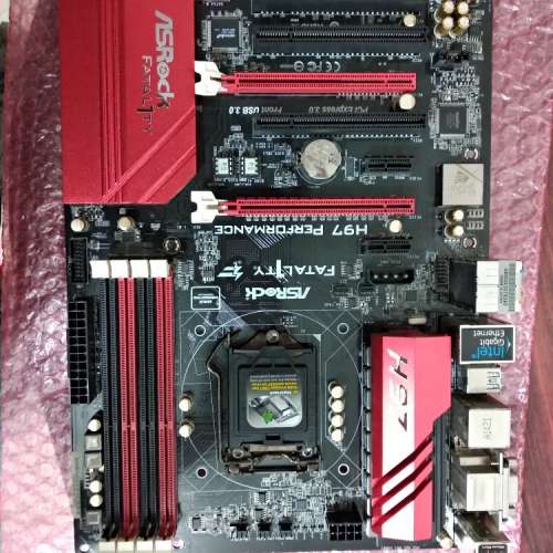 二手 ASROCK FATAL1TY H97 PERFORMANCE H97 DDR3 USB3 LGA1150 ATX MB