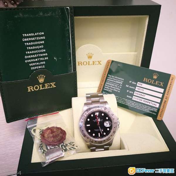 Rolex explorer 16570 行貨888 fullset Z頭 十二格帶 連盒