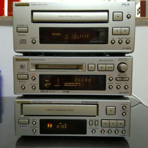 Onkyo C-705TX MD-105TX K-505X CD MD MDLP 卡式錄音機 Player