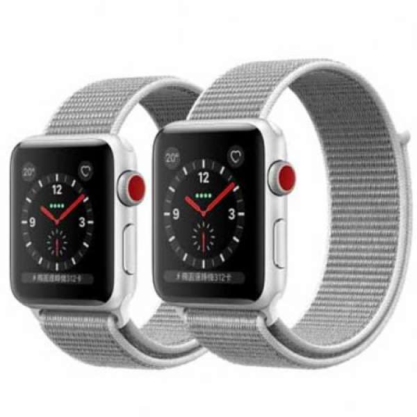 Apple Watch Series 3 LTE 42mm Silver (applecare+ to 04/2020)