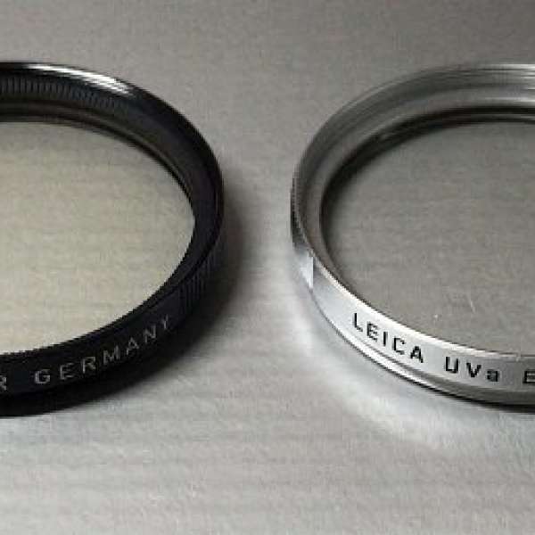 Leitz Leica e39 UVa Filter black and silver