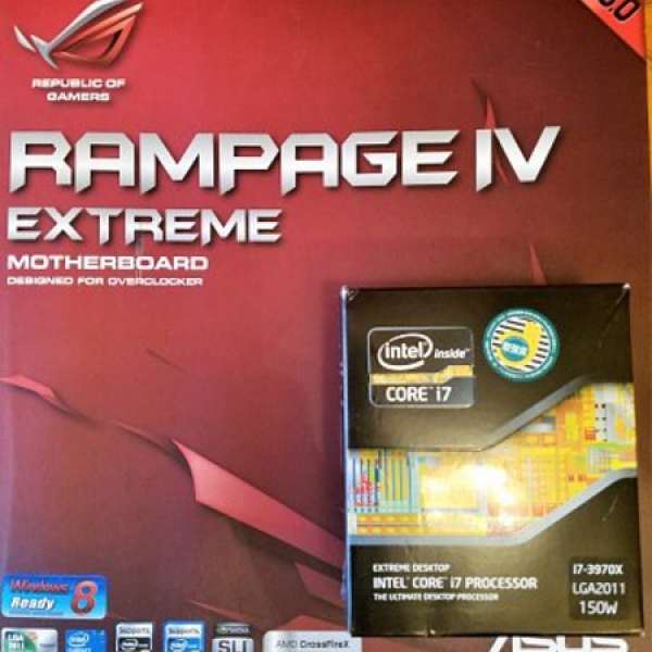 Intel i7 3970X cpu+新淨RAMPAGE IV EXTREME X79底板 (100%work)