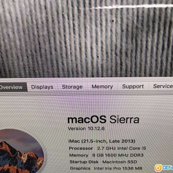 Over 95% New iMac 21.5" Late 2013 i5 2.7GHz 8GB ram 256GB SSD