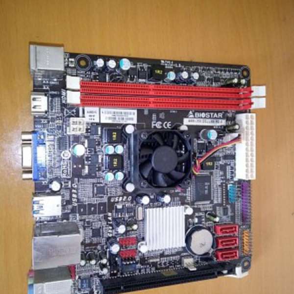 ( ITX)新淨BIOSTAR A68I-350 DELUXE底板連背板(集成AMD Radeon HD6310显示核心100%...