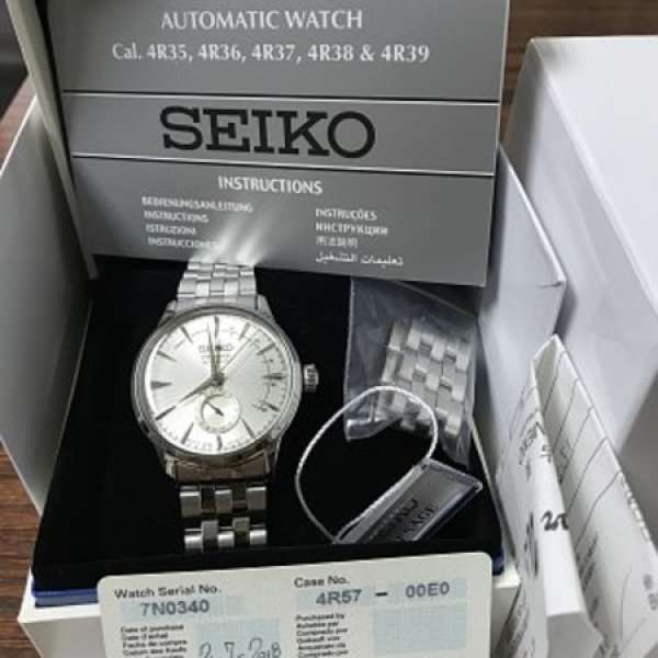 售99.9%新Seiko presage 型號：SSA341J