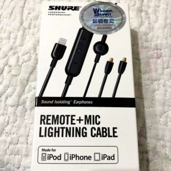 Shure Remote + Mic Lightning Cable iPhone