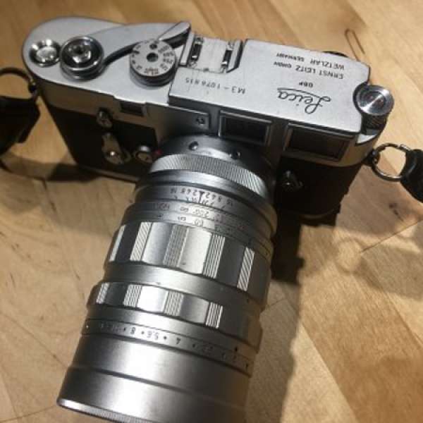 LEICA M3 SS body 單撥 + Leica M 大頭狗 早期白銀 Leitz Summicron 90mm f2