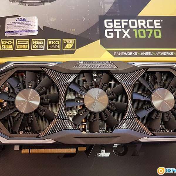 Zotac gtx 1070 AMP Exterme Edition