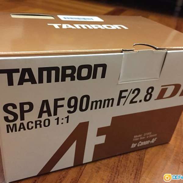 Tamron SP AF90mm F/2.8 Di 1:1 Macro (272E) for canon