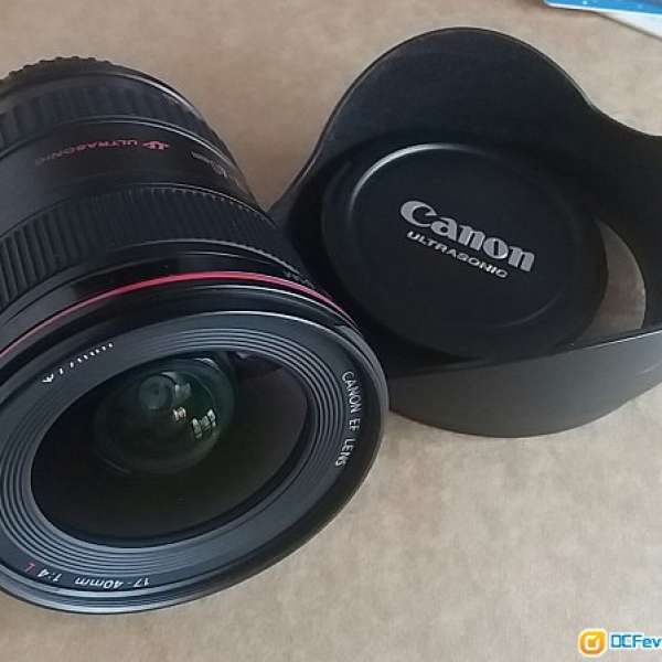 Canon EF 17-40mm F4L 90% new