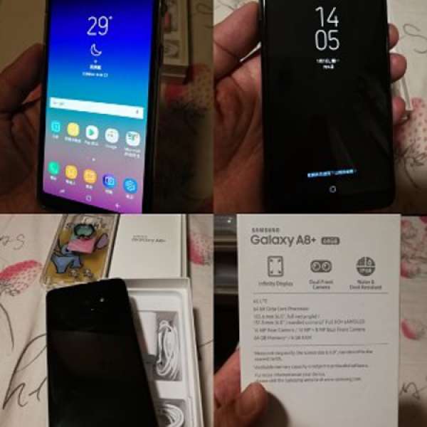 行貨Samsung GALAXY A8+ (2018),6+ 64GB,前置雙鏡頭,中港4G,三卡雙待,  HK$ 2750
