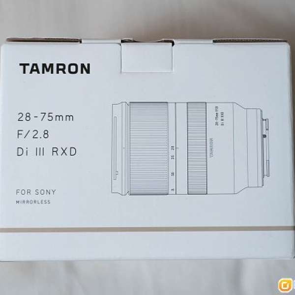 [新淨永成行貨連filter] Tamron 28-75mm F2.8 Di III RXD (Model A036)