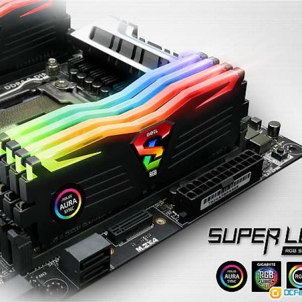16GB (2 x 8GB) GeIL SUPER LUCE RGB SYNC DDR4 2666 MHz