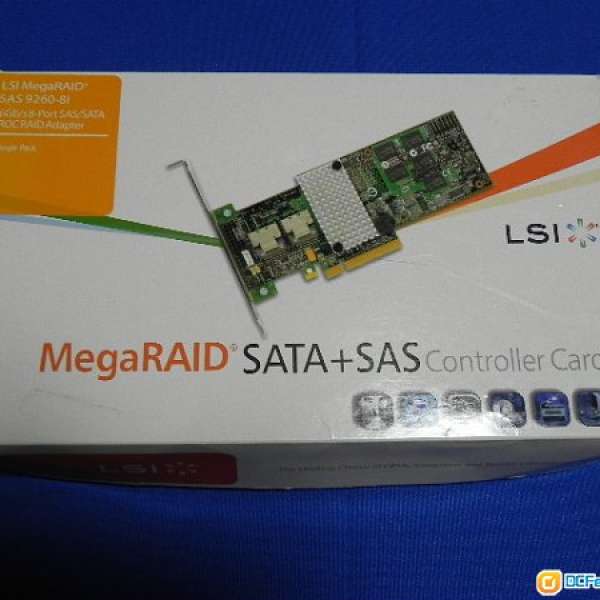LSI MegaRAID SATA/SAS 9260-8i 6Gb/s PCI-Express 2.0 w/ 512MB
