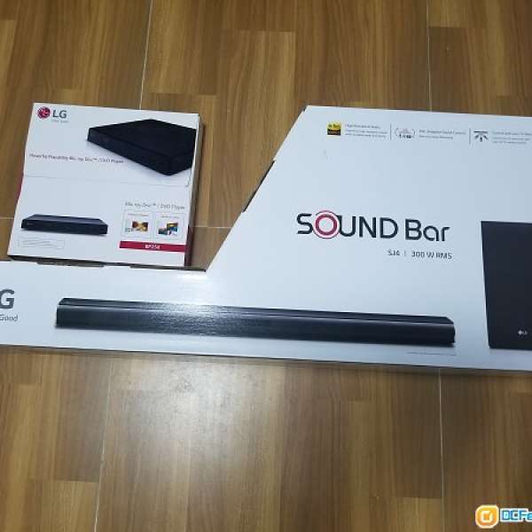 出售全新 LG sj4 soundbar & BP 250 Blu-ray Disc player