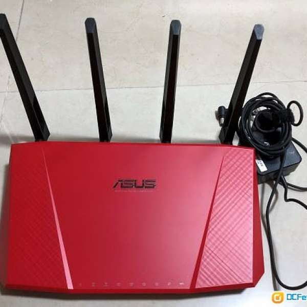 紅色 Asus Router RT-AC87U